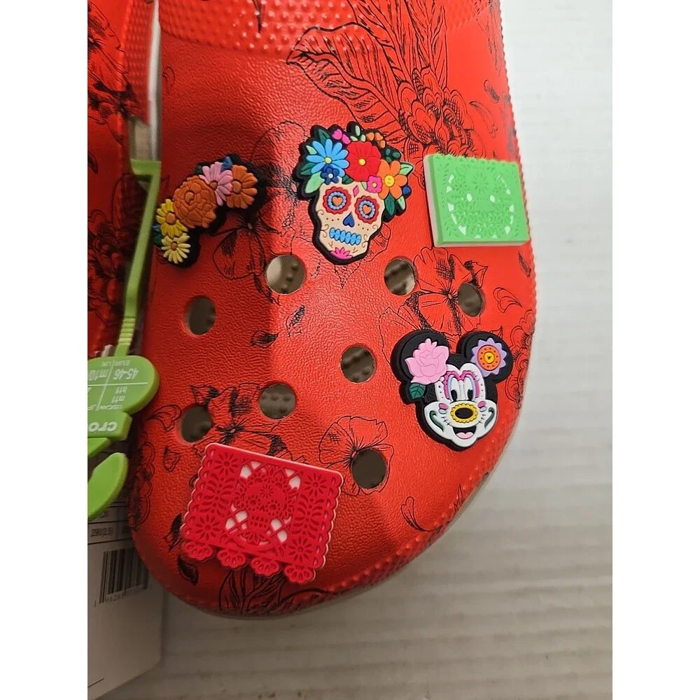 Crocs Frida Kahlo Classic Clog Slip On  Mens Size 11 New No Box  Customized.